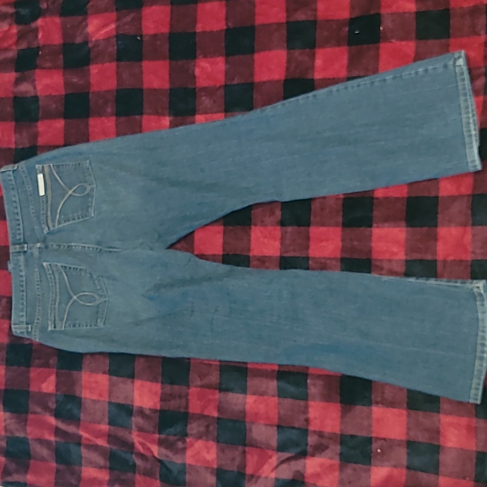 Vintage. USA Fabric. Calvin Klein.  Flare Jeans. Women size 10